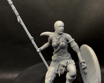 3d warrior figurine miniature sentinel fantasy role playing game rpg resin printing 3d printing figurine painting grimdark figurine