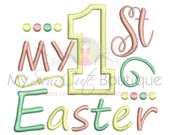 My 1st Easter Applique Machine Embroidery Designs, Easter Appliques, Easter Embroidery, 1st Easter Applique Designs, PES Design