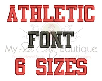 Athletic Machine Embroidery Font Monogram Alphabet, Embroidery Fonts Athletic, Sports Embroidery Font, Team Embroidery Font, BX Fonts Small