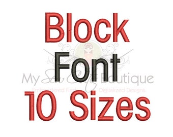 Block Machine Embroidery Font Monogram Alphabet, Block Embroidery Font PES, Embroidery Block Fonts, Embroidery Fonts Block, BX Fonts Small