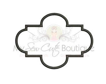 Frame Applique Machine Embroidery Design, Frame Applique Design, Shape Embroidery Design, Applique Frames, Embroidery Frame, Shape Applique