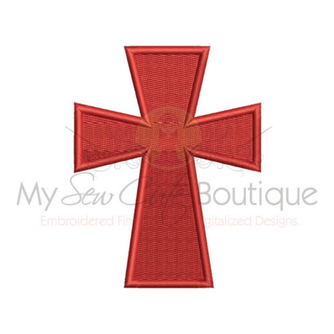 Cross Machine Embroidery Design, Cross Embroidery Design, Religious