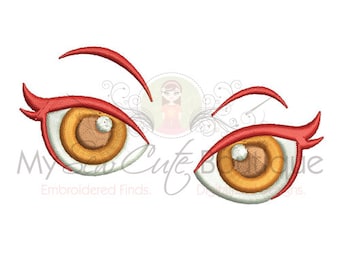 Eyes Machine Embroidery Design, Eyes Embroidery Design, Doll Eyes Embroidery Design, Embroidery Eyes, Girl Embroidery, Doll Face Embroidery