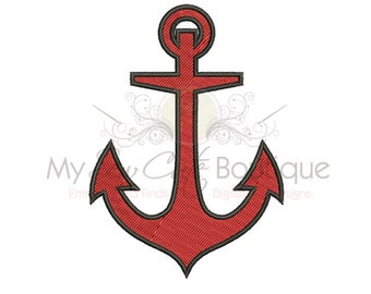 Anchor Machine Embroidery Designs, Anchor Embroidery Design, Boy Embroidery Machine, Kids Embroidery Files, Boat Embroidery, PES Files