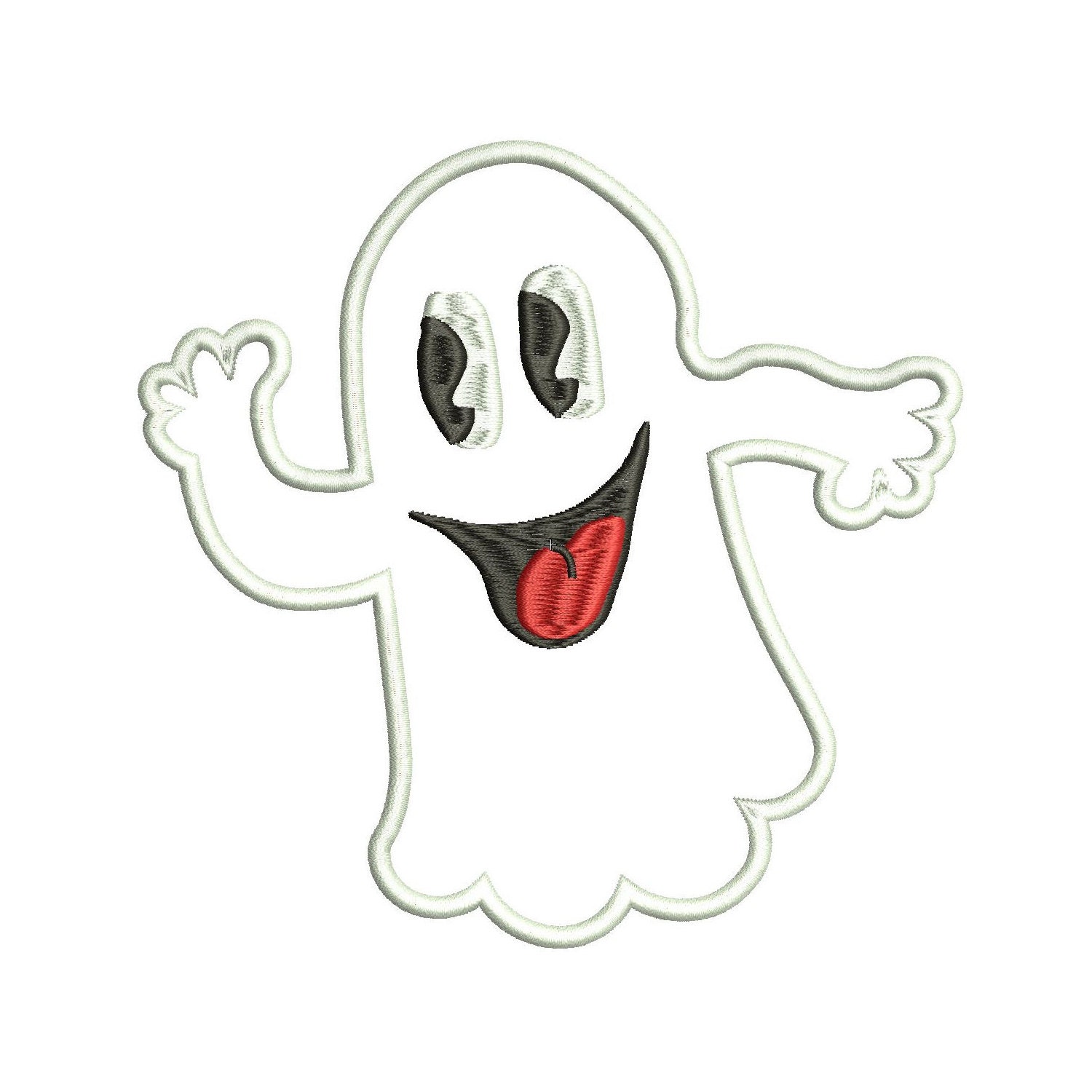 Ghost Applique Machine Embroidery Designs Halloween Ghost Etsy