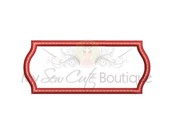 Monogram Frame Embroidery Design - Machine Embroidery Designs - 8 Sizes - Instant Download