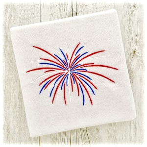 Fireworks Machine Embroidery Design, Fireworks Embroidery Designs, Patriotic Embroidery Designs, 4th of July Embroidery Designs PES Files