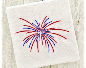 Fireworks Machine Embroidery Design, Fireworks Embroidery Designs, Patriotic Embroidery Designs, 4th of July Embroidery Designs PES Files