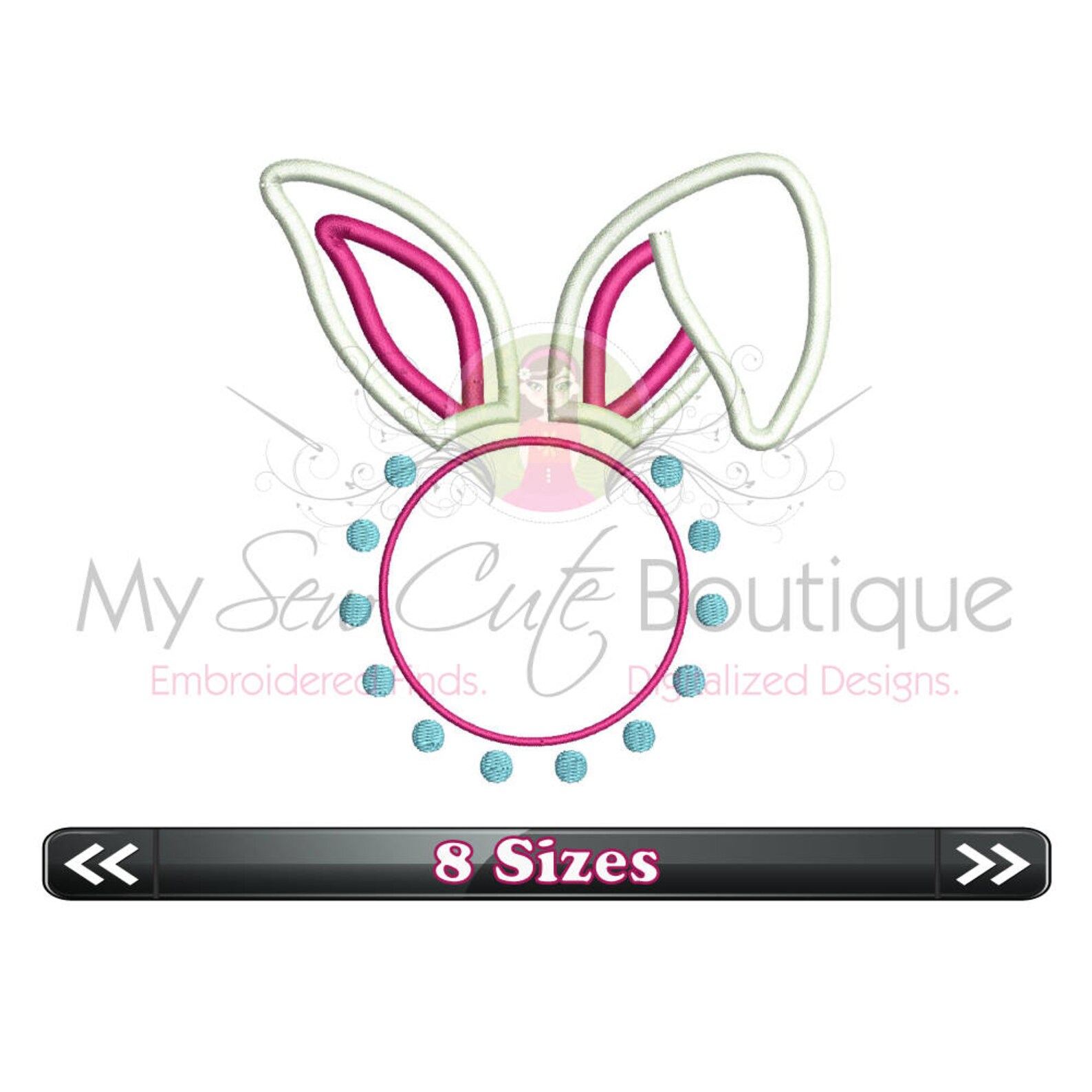 Easter Monogram Applique Machine Embroidery Designs, Easter Embroidery ...
