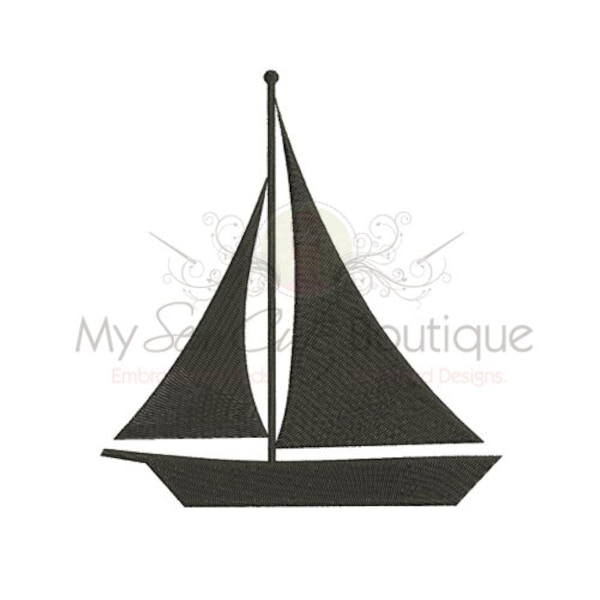 Sailboat Machine Embroidery Design, Sailboat Embroidery Design Sailboat, Boat Embroidery Design, Boating Embroidery Design, Embroidery PES