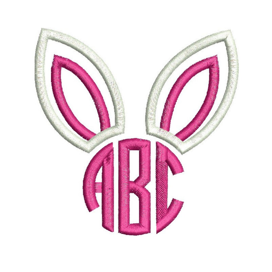 Easter Monogram Applique Machine Embroidery Designs, Embroidery for ...