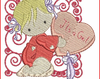 Baby Girl Machine Embroidery Design Baby Girl Embroidery Designs, Baby Embroidery Design Newborn Embroidery, Kid Embroidery Child Embroidery