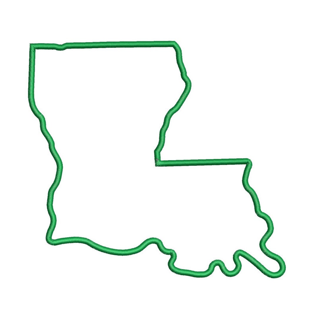 Louisiana Pattern Louisiana Applique Machine Embroidery Design, Louisiana Applique Design ...
