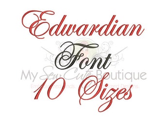 Edwardian Machine Embroidery Font Monogramm Alphabet, Cursive Embroidery Font Stickdatei, Hochzeit Schrift Stickdatei, BX
