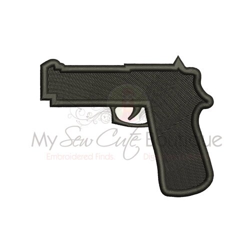 Colt Firearm Designs for Embroidery Machine Instant Download Digital  Embroidering Files Stitch Gun Pistol Weapon Hand Gun 449e 