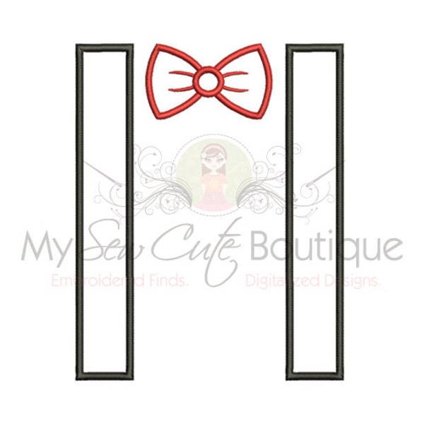 Suspenders Applique Etsy
