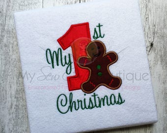 1st Christmas Applique Machine Embroidery Designs Christmas Applique Design 1st Christmas Applique Design My First Christmas Applique Design