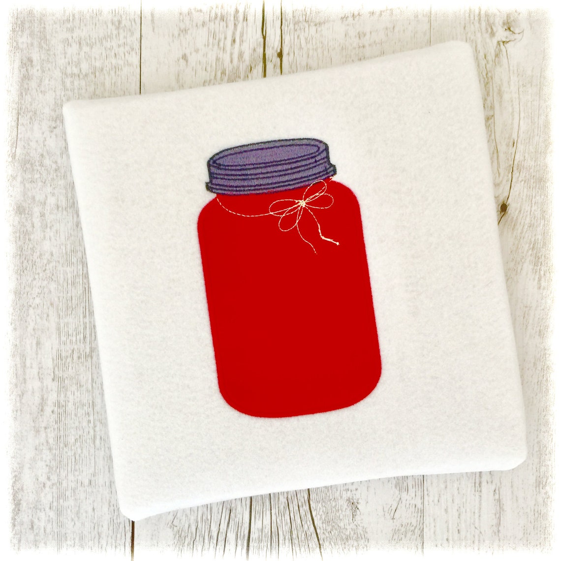 Mason Jar Applique Machine Embroidery Design Mason Jar Etsy