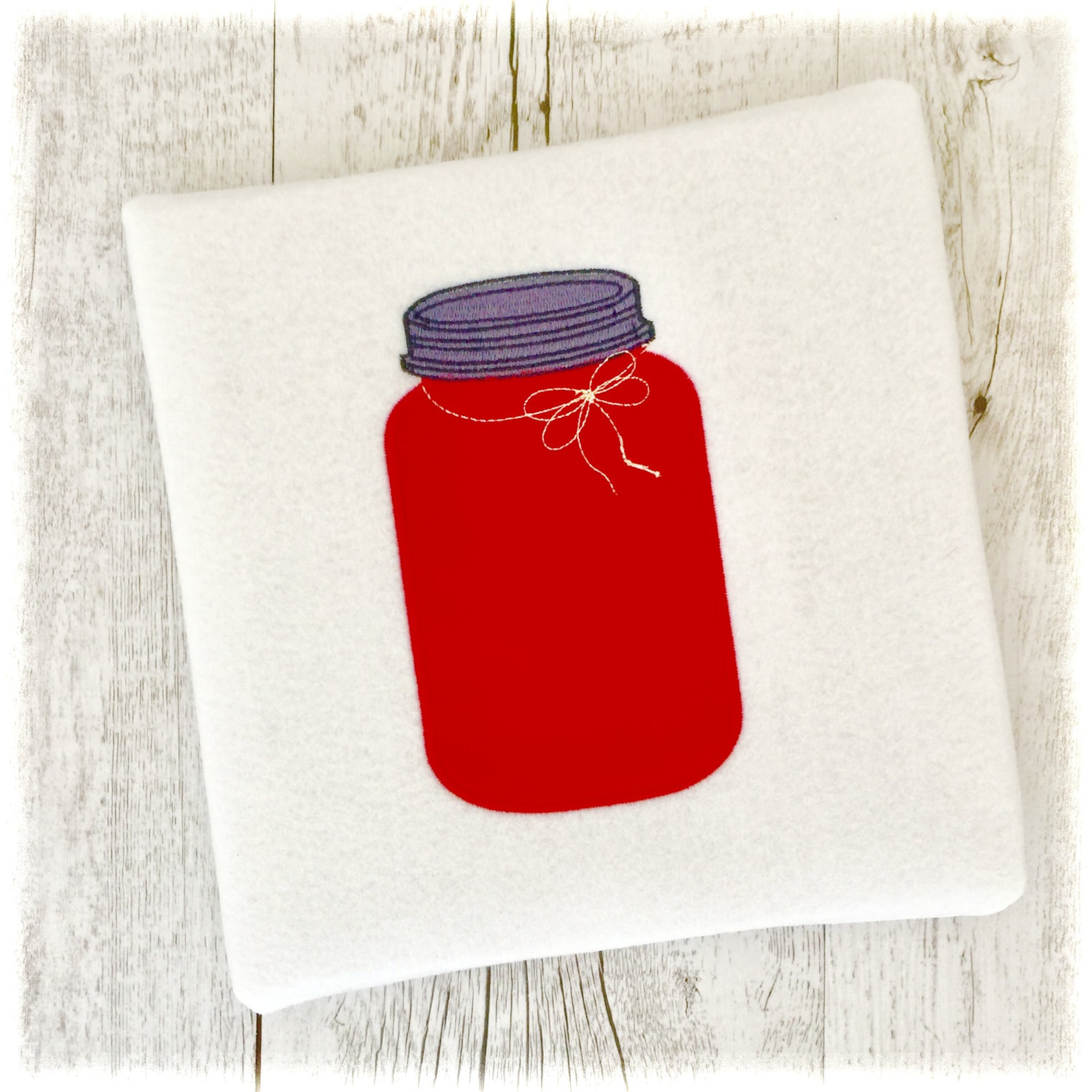 Mason Jar Applique Machine Embroidery Design Mason Jar Etsy