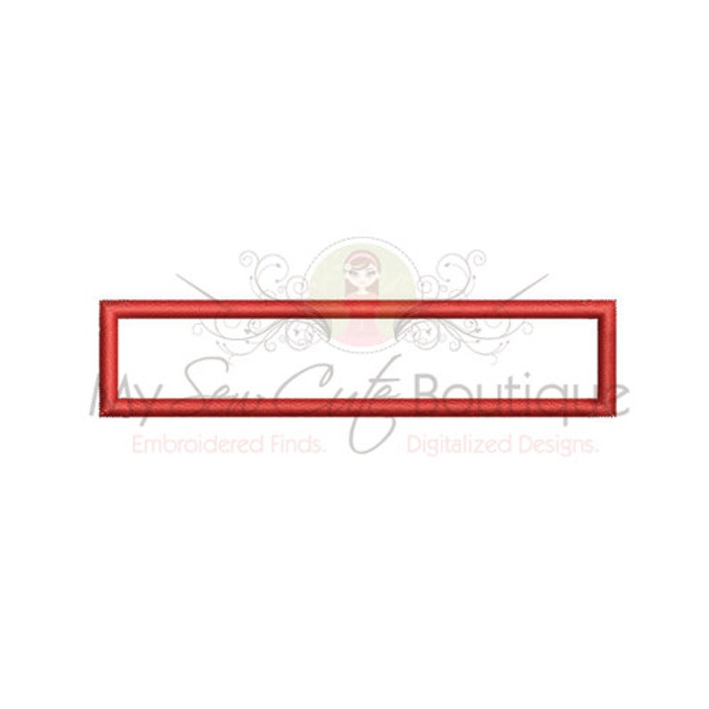 Machine Embroidery Rectangle Frame Design Rectangle Applique Machine Embroidery Design, Rectangle Applique Design ...