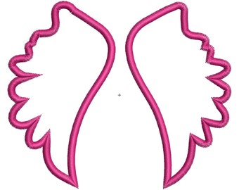 Wings Applique Machine Embroidery Design, Wings Embroidery Design, Wings Applique Design, Angel Wings Applique, Fairy Embroidery Design