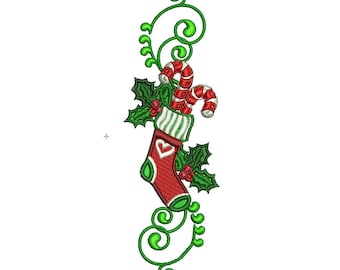 Christmas Stocking Machine Embroidery Designs Christmas Embroidery Designs, Christmas Stocking Machine Embroidery Designs, Embroidery PES