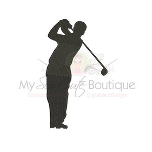 Golfer Machine Embroidery Design, Golf Embroidery Design, Sports Embroidery Design, Machine Embroidery Golf, Embroidery Golf Designs