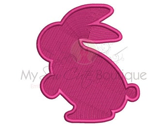 Bunny Machine Embroidery Designs, Easter Embroidery Design, Bunny Embroidery Files, Baby Girl Embroidery Machine, Digitized Design, PES File