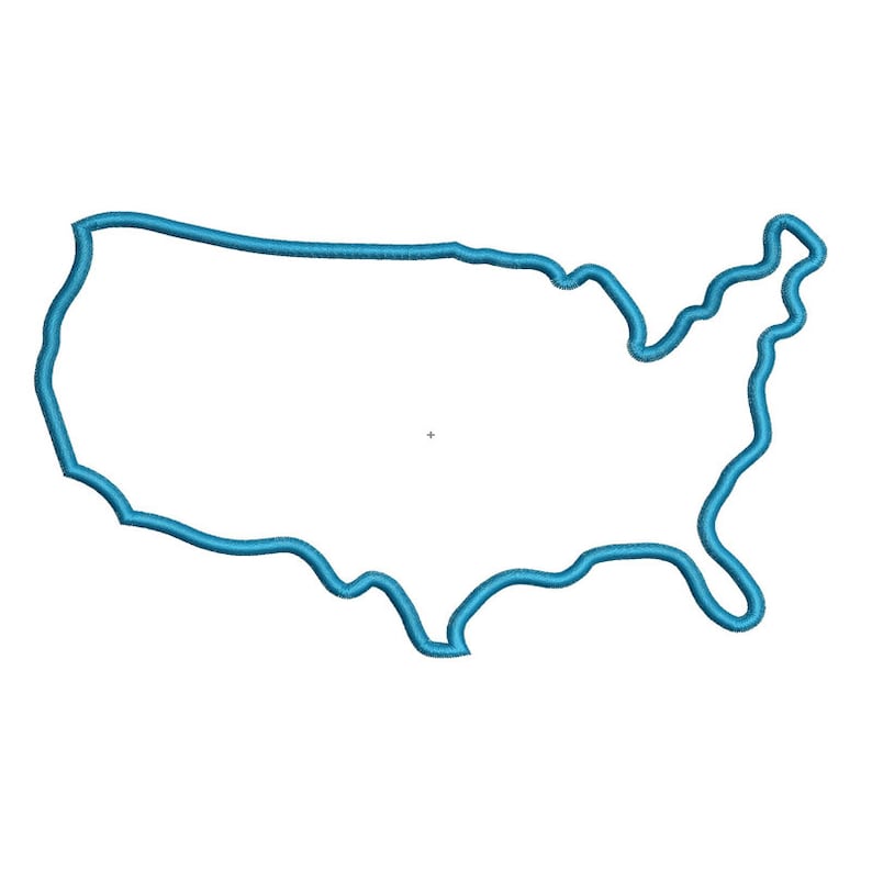 United States Applique Machine Embroidery Design United Etsy