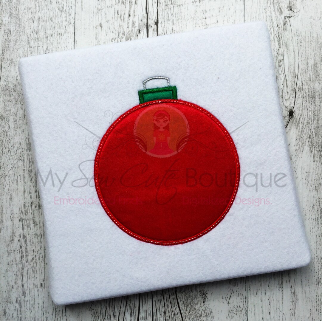 Christmas Ornament Applique Machine Embroidery Designs Christmas