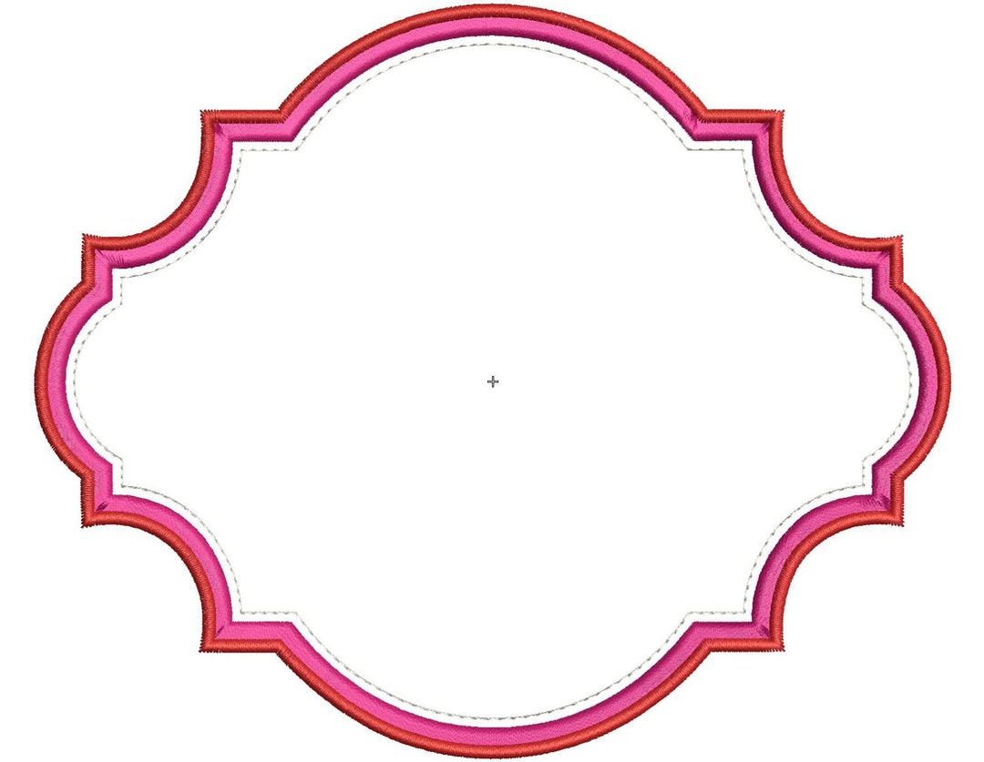 Frame Applique Machine Embroidery Design, Frame Applique Design, Frame Embroidery Design