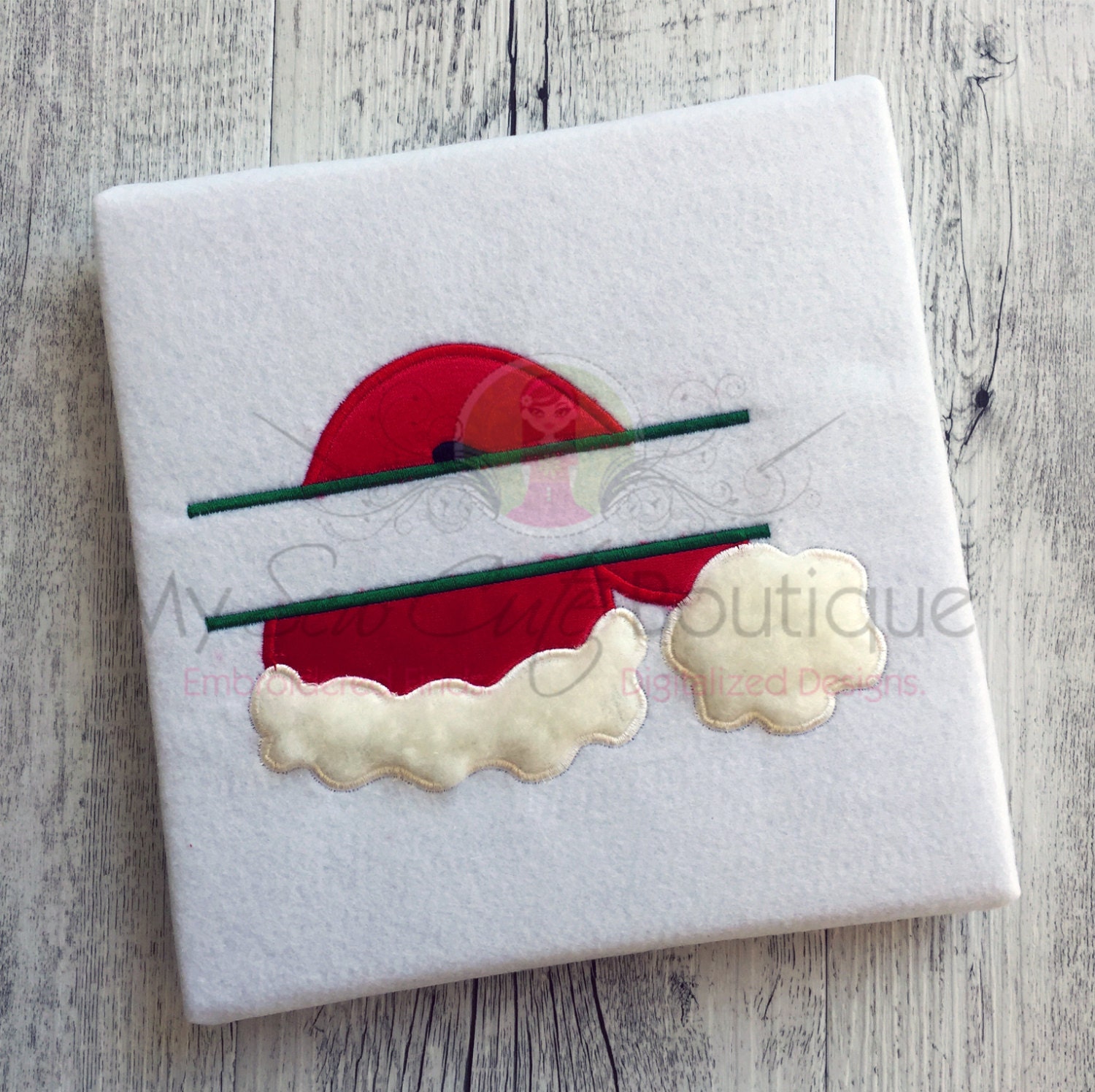 Machine Embroidery Split Santa Split Santa Hat Applique Machine Embroidery Designs Christmas Applique ...