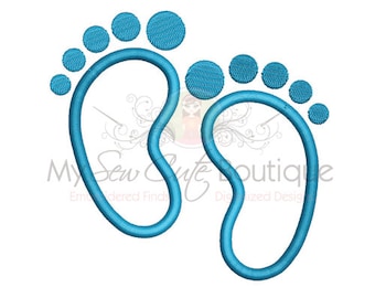 Diseño de bordado de la máquina de aplicación de pies de bebé, diseño de apliques de pies de bebé, bordado de pies de bebé, aplicación de bebé, aplicación de pie de bebé para bebé