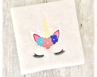 Unicorn Applique Machine Embroidery Design, Unicorn Applique Designs, Unicorn Face Embroidery Design, Unicorn Head Embroidery Design