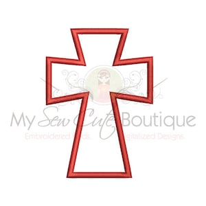 Cross Applique Machine Embroidery Design, Cross Applique Embroidery Design, Cross Applique Downloads, Cross Machine Embroidery Designs