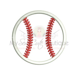Baseball Applique Machine Embroidery Design, Baseball Applique Designs, Baseball Embroidery Design, Baseball Applique Embroidery Design