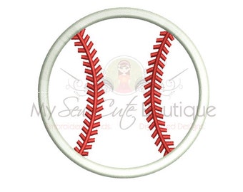 Baseball Applique Machine Embroidery Design, Baseball Applique Designs, Baseball Embroidery Design, Baseball Applique Embroidery Design