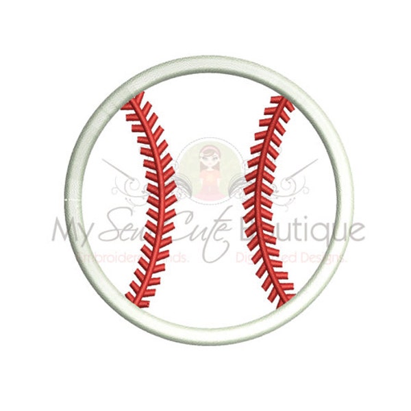 Baseball Applique Machine Embroidery Design, Baseball Applique Designs, Baseball Embroidery Design, Baseball Applique Embroidery Design
