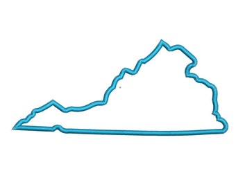 Virginia State Applikation in 4 Größen