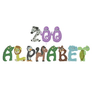 Zoo Machine Embroidery Font Monogram Alphabet, Baby Embroidery Font, Kids Embroidery Fonts, Girly Embroidery Font, Baby Embroidery Designs