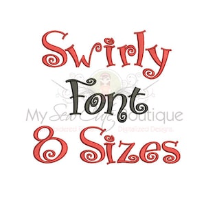 Swirly Machine Embroidery Font Monogram Alphabet, Curly Embroidery Fonts Swirly, Satin Embroidery Fonts BX, Embroidery Machine Fonts PES