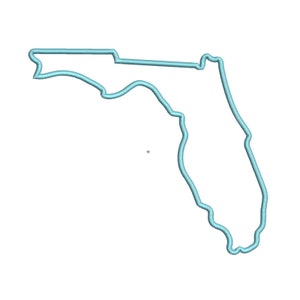 Florida Applique Machine Borduurwerk Ontwerp, Florida Applique Designs, Florida Borduurwerk Ontwerp, Staat Applique, Staat Borduurwerk, PES Bestanden