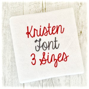 Kristen Machine Embroidery Font Monogram Alphabet, Script Embroidery Font Embroidery Designs, Script Embroidery Fonts BX, Script BX Font