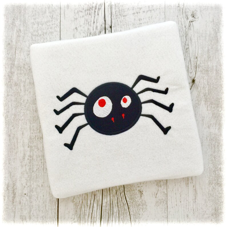 Spider Applique Machine Embroidery Designs Halloween Spider Etsy