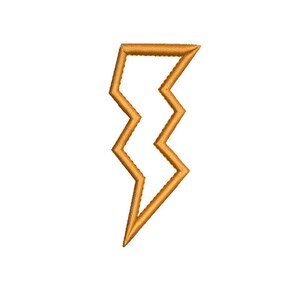 Lightning Bolt Applique Machine Embroidery Design, Lightning Bolt Applique Design, Lightning Applique, Lightning Embroidery Design