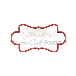 Applique Name Machine Embroidery Design - 10 Sizes - Instant Download