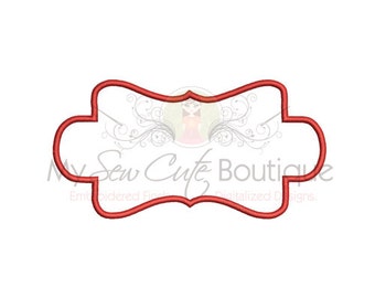 Applique Name Machine Embroidery Design - 10 Sizes - Instant Download