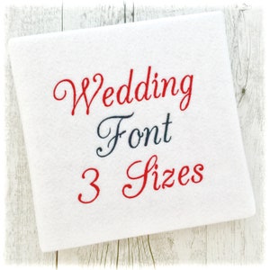 Large Wedding Machine Embroidery Monogram Fonts Alphabet, Large Embroidery Fonts PES, Script Embroidery Fonts, Monogram Embroidery Fonts PES