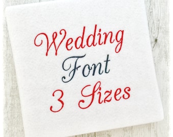 Large Wedding Machine Embroidery Monogram Fonts Alphabet, Large Embroidery Fonts PES, Script Embroidery Fonts, Monogram Embroidery Fonts PES