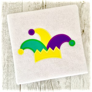Jester Hat Applique Machine Embroidery Designs, Jester Hat Applique Design, Mardi Gras Applique Designs, Joker Hat Applique Embroidery PES